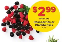 Kroger Raspberries or Blackberries offer