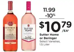 Kroger Sutter Home or Beringer offer