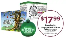 Kroger Buzzballz, Angry Orchard or White Claw offer