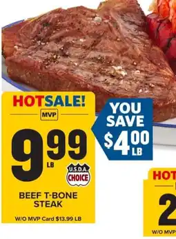 Food Lion Beef t-bone steak offer