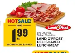 Food Lion Land o'frost deli shaved lunchmeat offer