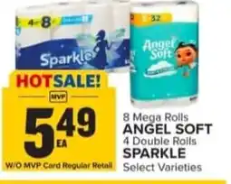 Food Lion ANGEL SOFT 4 Double Rolls SPARKLE offer