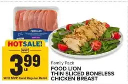 Food Lion Food lion thin sliced boneless chicken breast offer