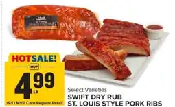 Food Lion Swift dry rub st. louis style pork ribs offer