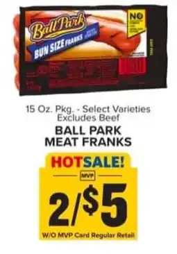 Food Lion Ball park meat franks offer