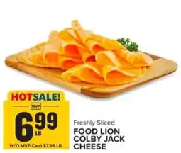 Food Lion Freshly sliced food lion colby jack cheese offer