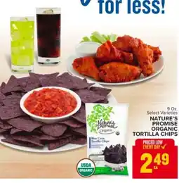 Food Lion Nature's promise organic tortilla chips offer