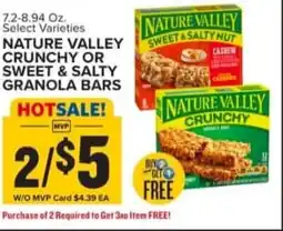 Food Lion Nature valley crunchy or sweet & salty granola bars offer