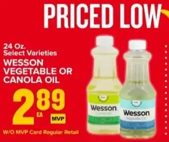 Food Lion Wesson vegetable or canola oil offer