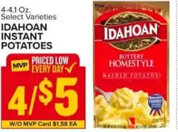 Food Lion Idahoan instant potatoes offer