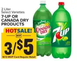 Food Lion 7-up or canada dry products offer