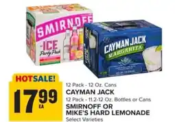 Food Lion Cayman jack, smirnoff or mike's hard lemonade offer