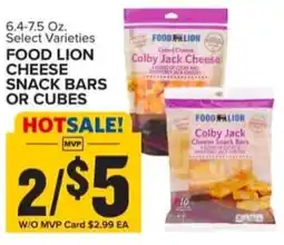 Food Lion Food alion colby jack cheese snack bars offer