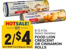 Food Lion Foodalion naturally flavored cinnamon rolls offer