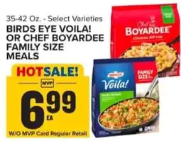 Food Lion Birds eye voila! or chef boyardee family size meals offer