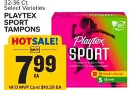 Food Lion Playtex sport tampons offer