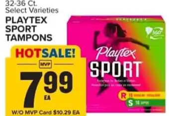 Food Lion Playtex sport tampons offer