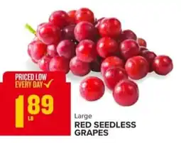 Food Lion Red seedless grapes offer