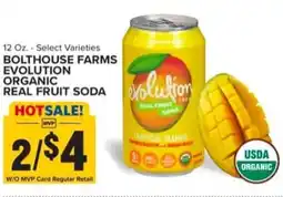 Food Lion Bolthouse farms evolution organic real fruit soda offer