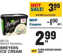 Food Lion Breyers ice cream offer