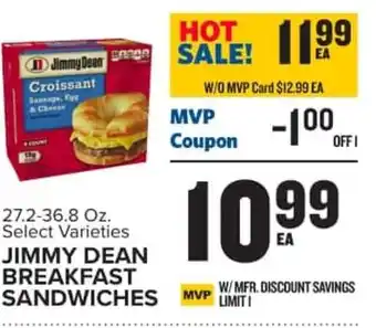 Food Lion Jimmy dean breakfast sandwiches offer