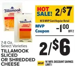 Food Lion Tillamook sliced or shredded cheese offer