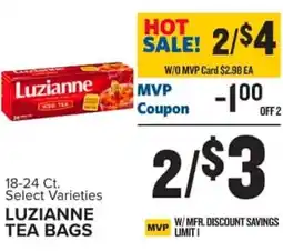 Food Lion Luzianne tea bags offer