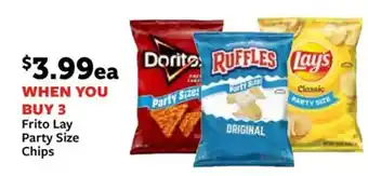 Frito Lay Party Size Chips