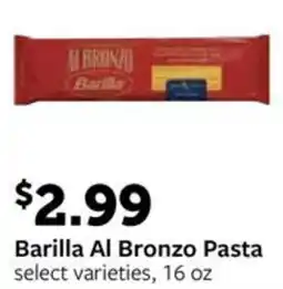 Fareway Barilla Al Bronzo Pasta offer