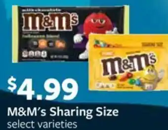Fareway M&M's Sharing Size offer