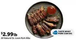 Fareway All natural st. louis pork ribs offer