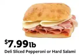 Fareway Deli Sliced Pepperoni or Hard Salami Deli Shaved Ham offer