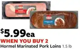 Fareway Hormel Marinated Pork Loins 1.5 lb offer