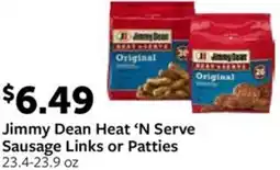 Fareway Jimmy Dean Heat 'N Serve Sausage Links or Patties offer