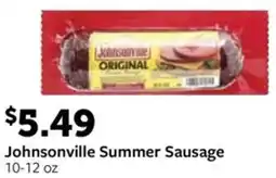Fareway Johnsonville Summer Sausage offer