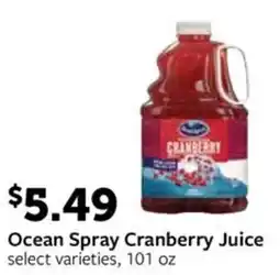 Fareway Ocean Spray Cranberry Juice offer