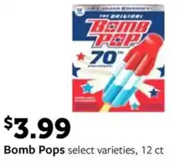 Fareway Bomb Pops offer