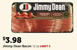 Fareway Jimmy Dean Bacon 12 oz LIMIT 4 offer