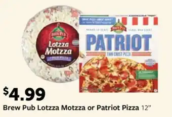 Fareway Brew Pub Lotzza Motzza or Patriot Pizza 12 offer