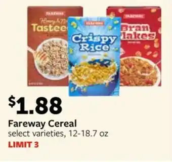 Fareway Fareway Cereal offer
