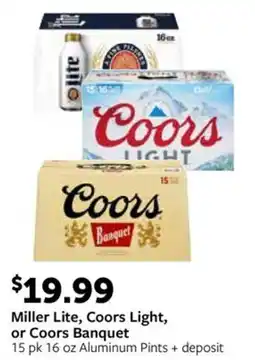 Fareway Miller Lite, Coors Light, or Coors Banquet offer