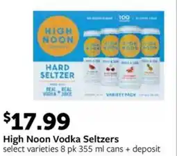 Fareway High Noon Vodka Seltzers offer