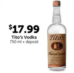 Fareway Tito's Vodka offer