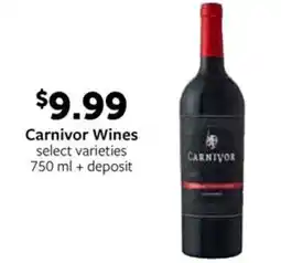 Fareway Carnivor Wines offer