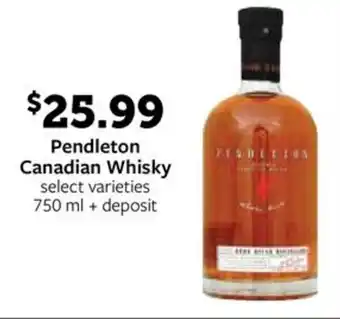Fareway Pendleton Canadian Whisky offer