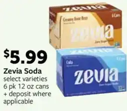 Fareway Zevia Soda offer