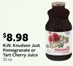 Fareway R.W. Knudsen Just Pomegranate or Tart Cherry Juice offer