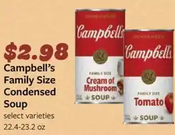 Fareway Campbell's Family Size Condensed Soup offer