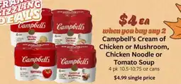 Fareway Cream of Chicken or Mushroom, Chicken Noodle or Tomato offer