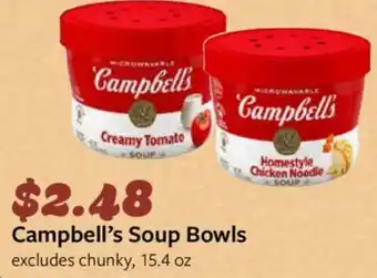 Fareway Campbell's Soup Bowls offer